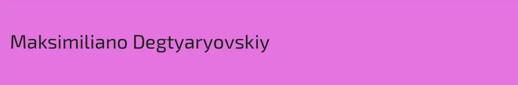 Maksimiliano Degtyaryovskiy